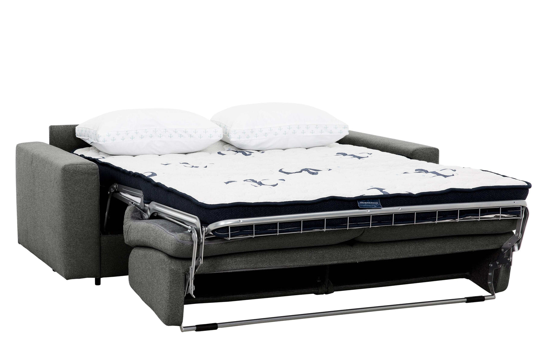 Stearns & Foster® Giotto Anthracite Full Sleeper Sofa w/ Memory Foam Mattress - Ornate Home