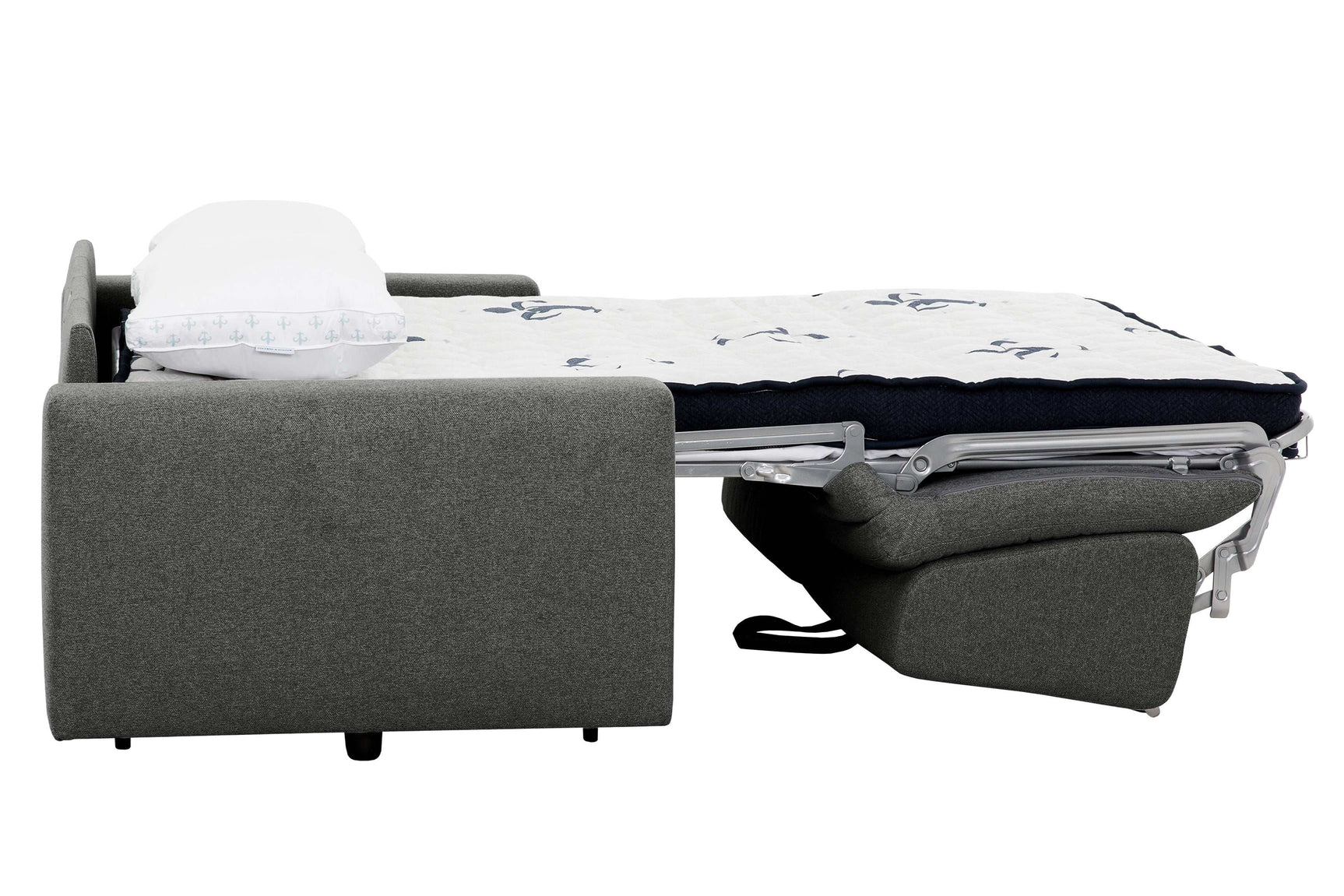 Stearns & Foster® Giotto Anthracite Full Sleeper Sofa w/ Memory Foam Mattress - Ornate Home