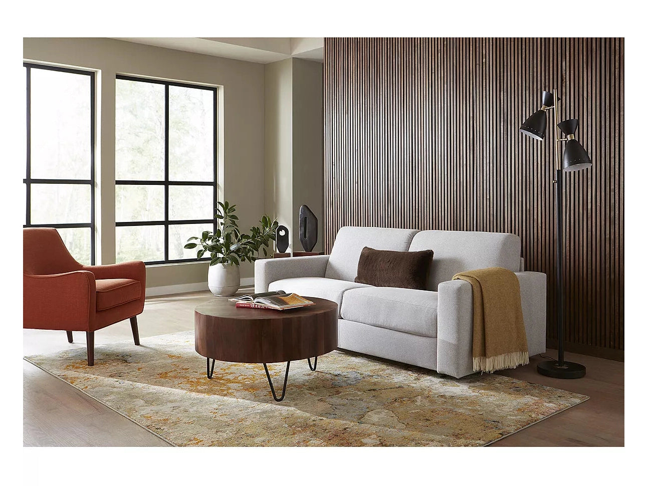 Stearns & Foster® Giotto Silver Full Sleeper Sofa w/ Memory Foam Mattress - Ornate Home