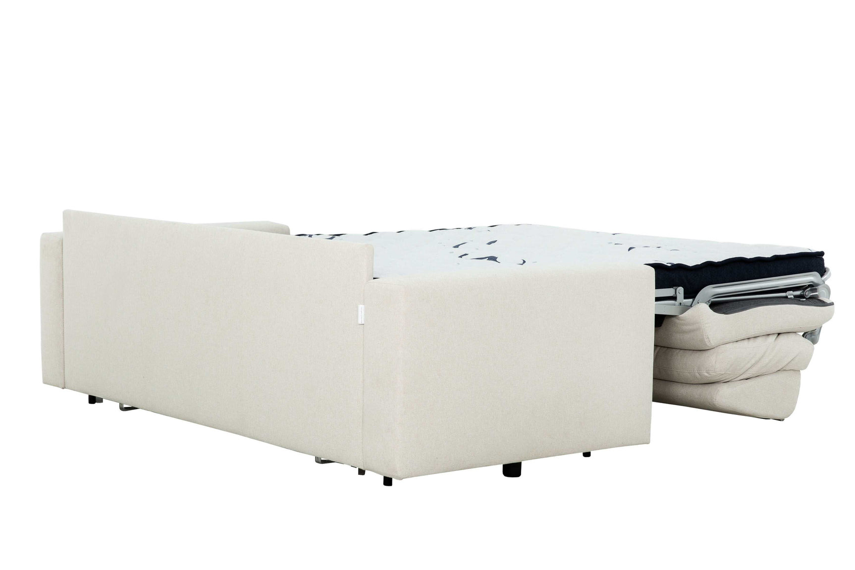 Stearns & Foster® Paolo Ivory Queen Sleeper Sofa w/ Memory Foam Mattress - Ornate Home