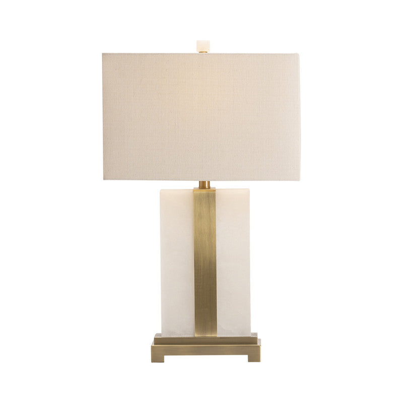 Steart White/Gold Table Lamp - Ornate Home