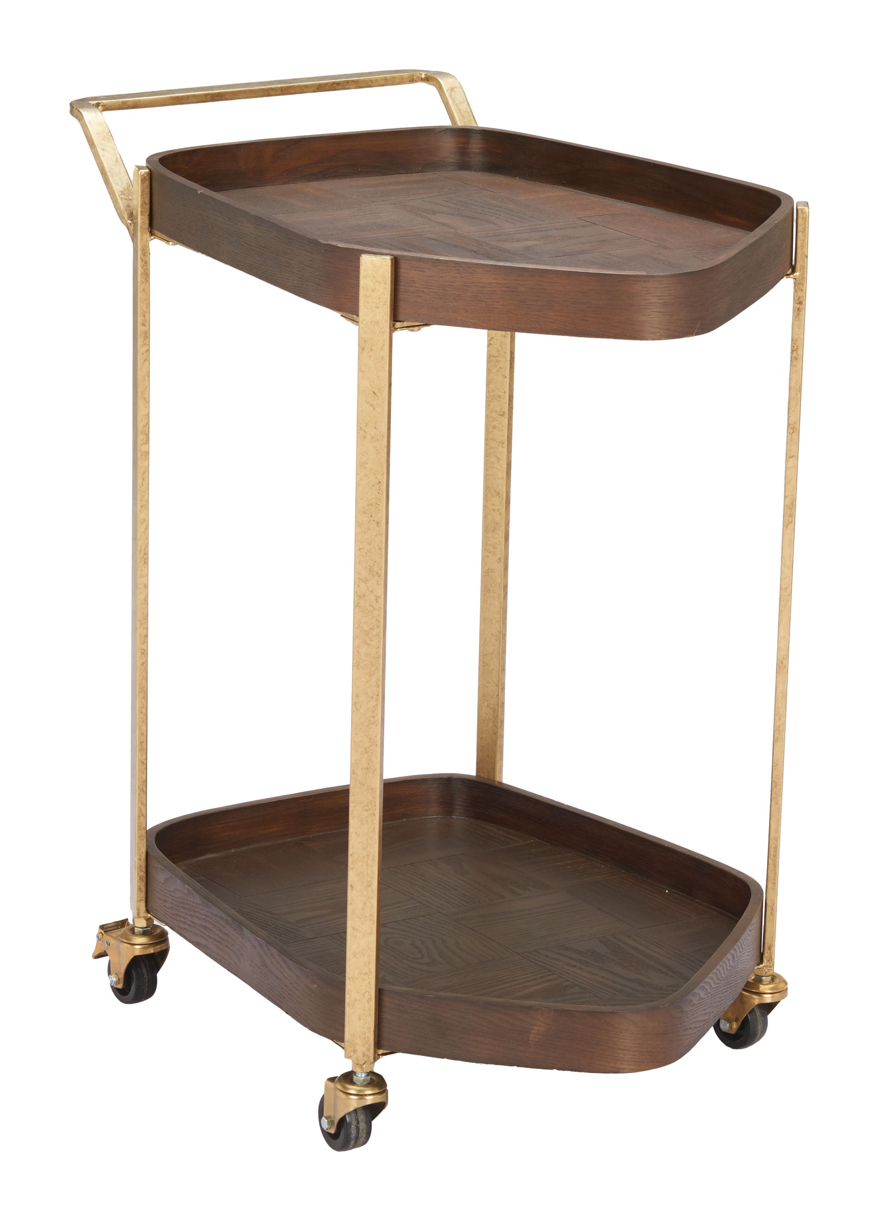 Stela Walnut Bar Cart
