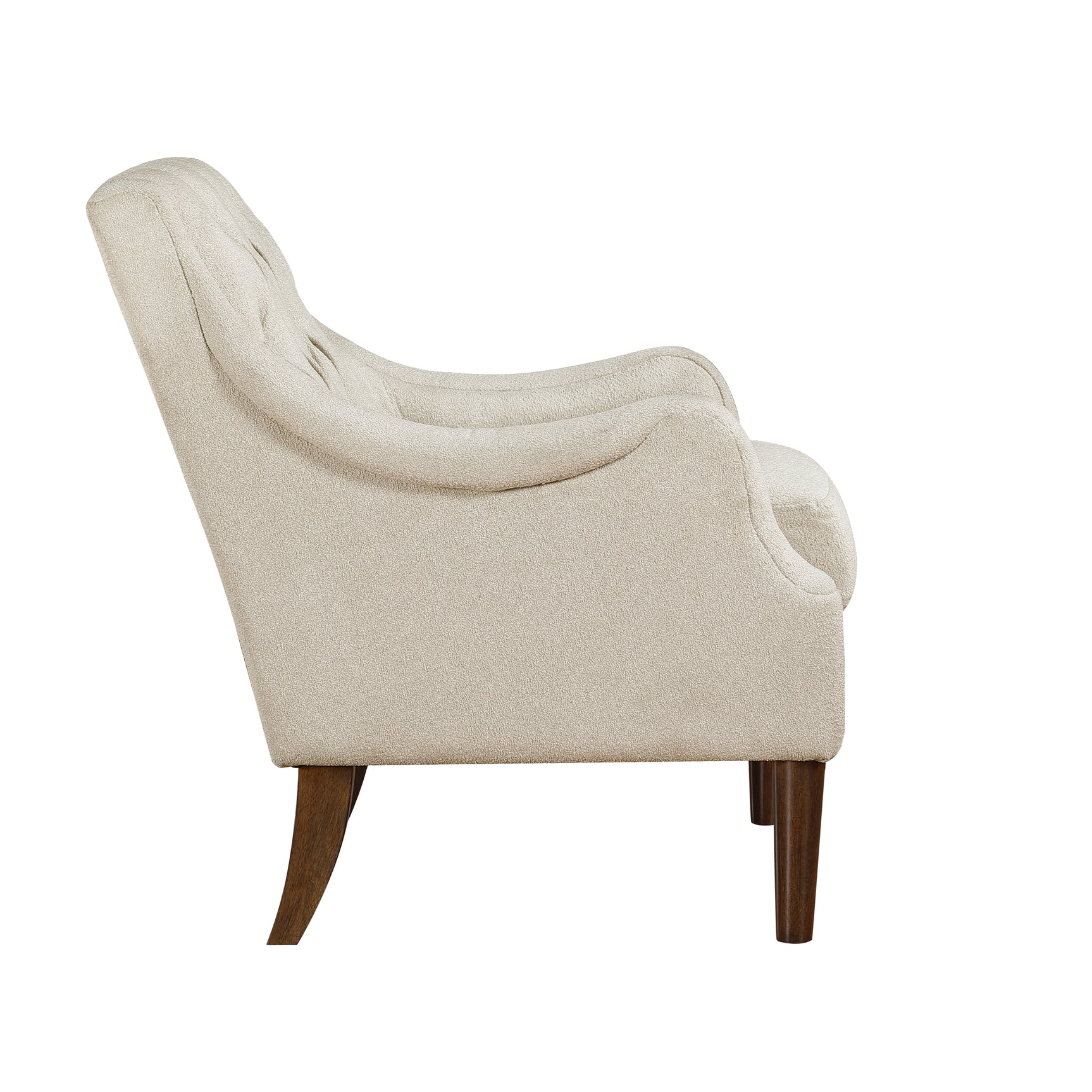 Stella Beige Boucle Accent Chair - Ornate Home