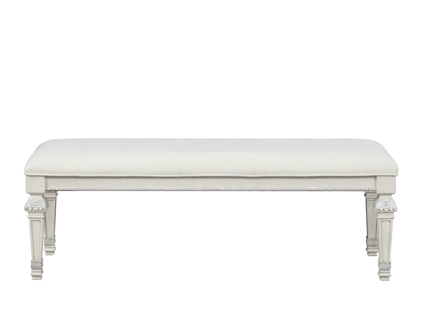 Stella Mia Creamy White Bedroom Bench - Ornate Home