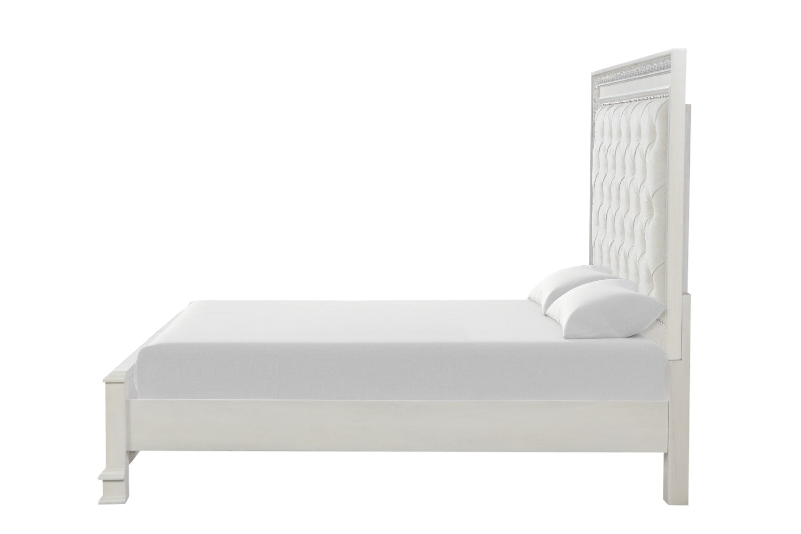 Stella Mia Creamy White Queen Full Bed - Ornate Home