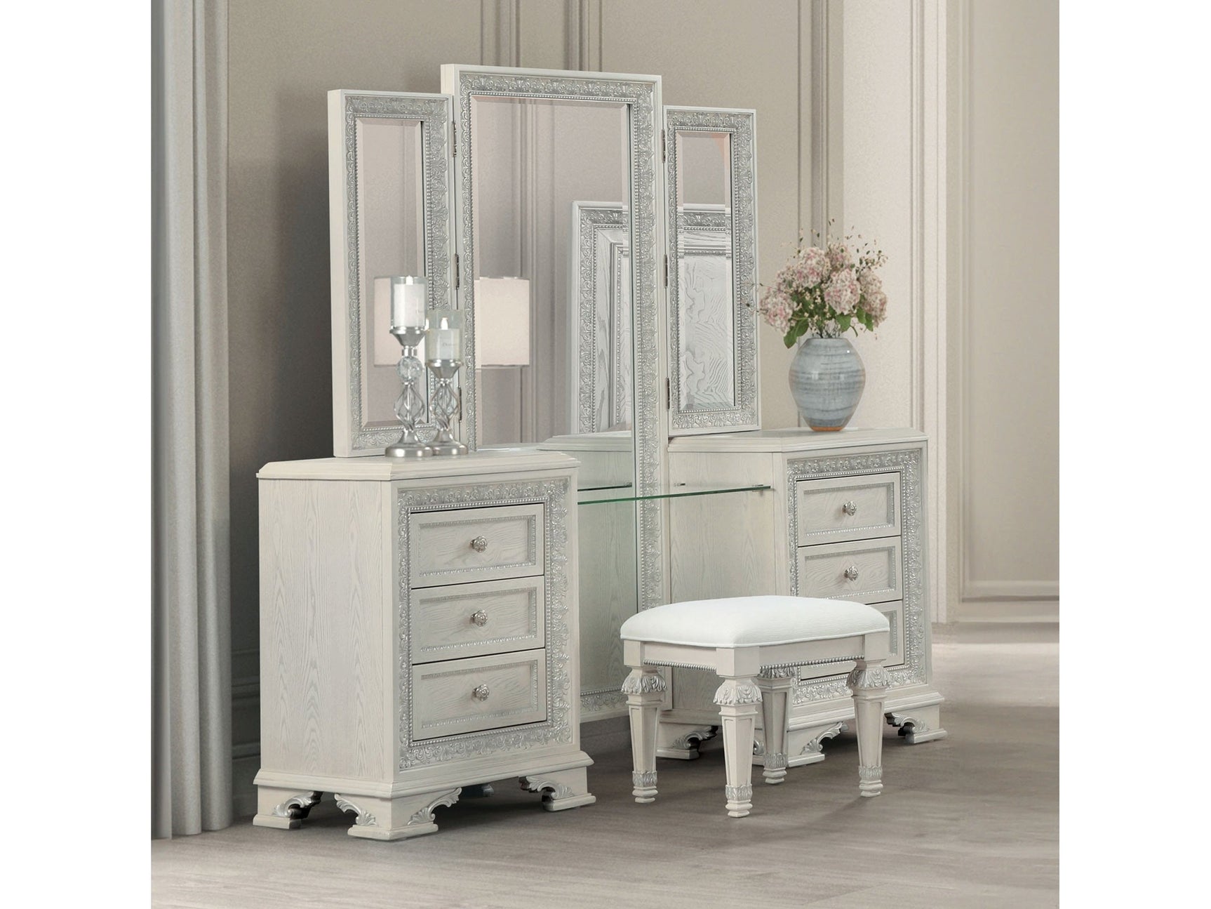 Stella Mia Creamy White Vanity - Ornate Home