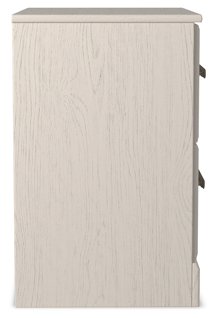 Stelsie White Queen Panel Bed w/Dresser & Mirror & Nightstand (Online Special Price) - Ornate Home