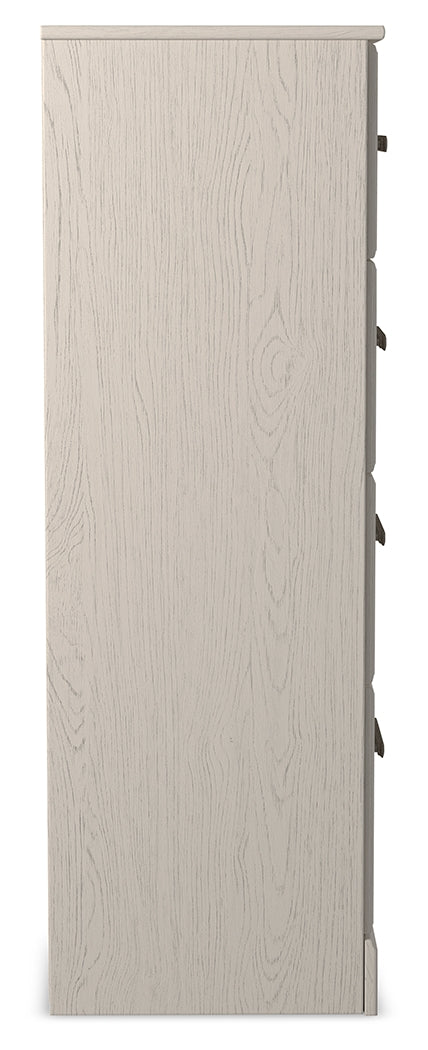 Stelsie White Queen Panel Bedroom Set with Chest and Nightstand (Online Special Price) - Ornate Home