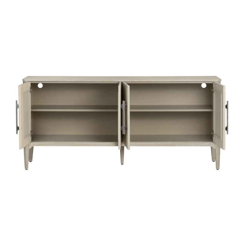 Sterling Beige Four-Door Sideboard - Ornate Home