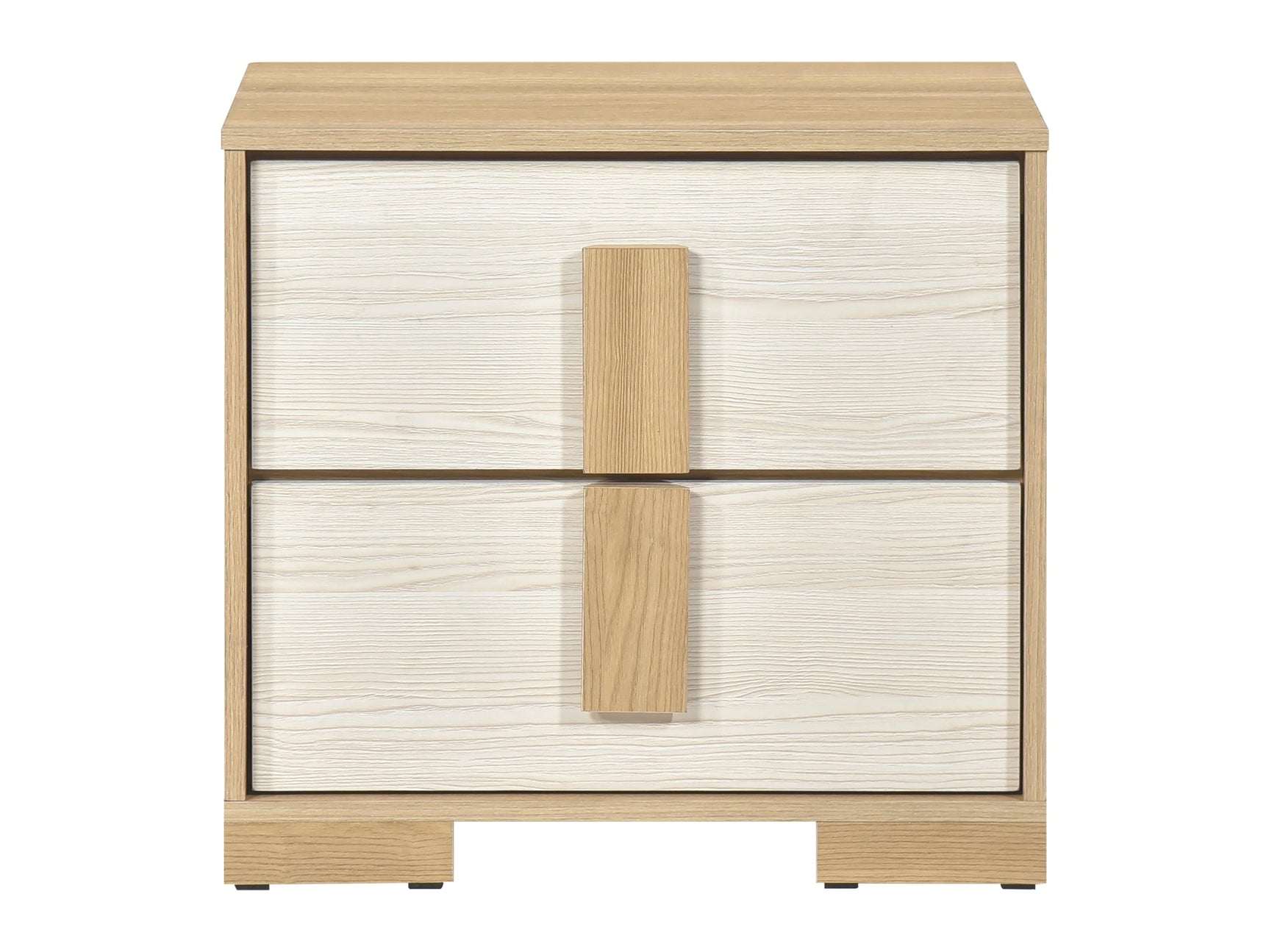 Sterling Natural / White Nightstand - Ornate Home