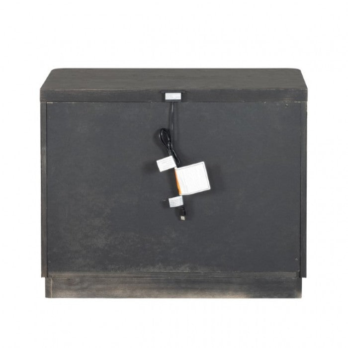 Sterling West Ash Gray Nightstand - Ornate Home