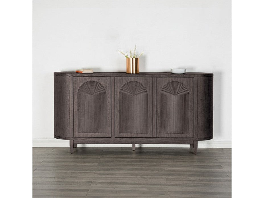 Sterling West Ash Gray Server - Ornate Home