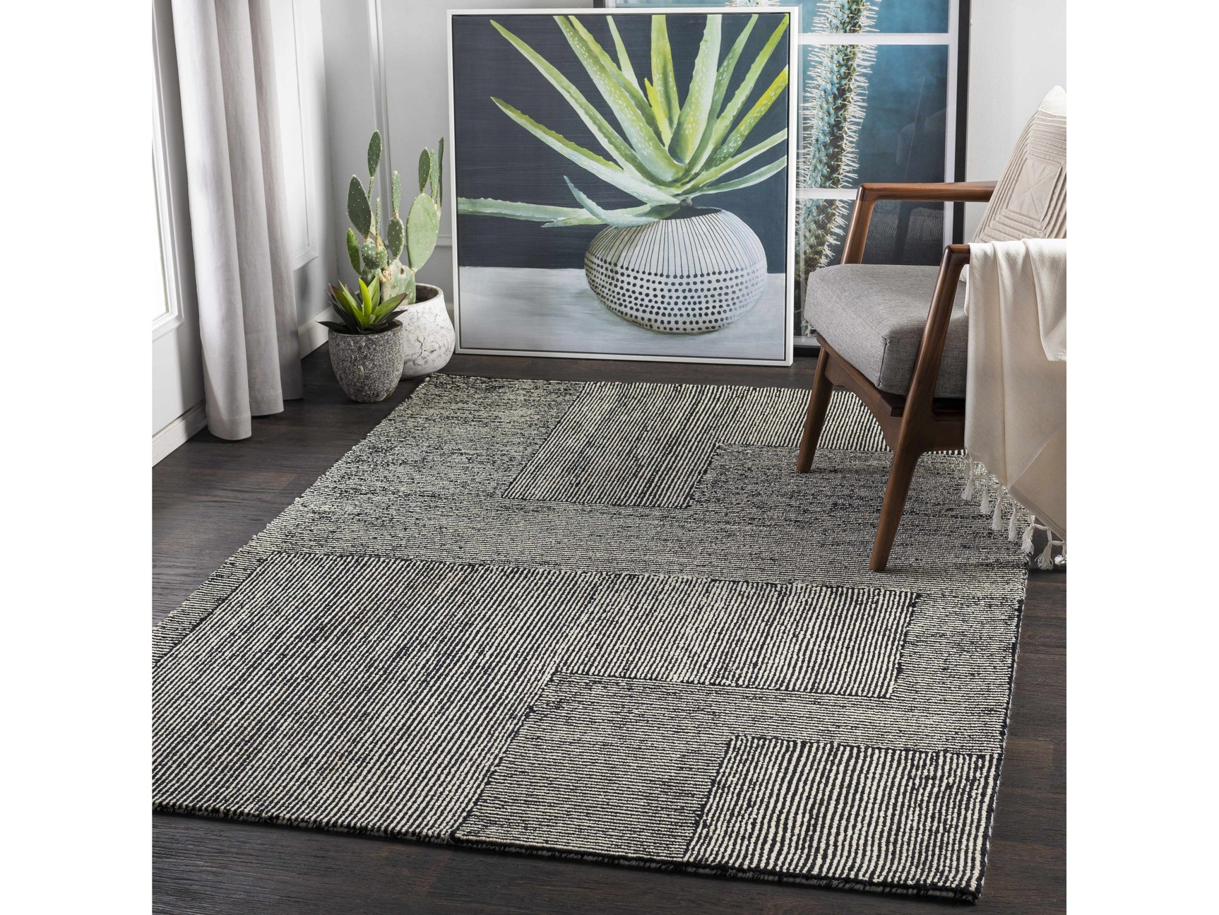 Stevington Wool Area Rug - Ornate Home