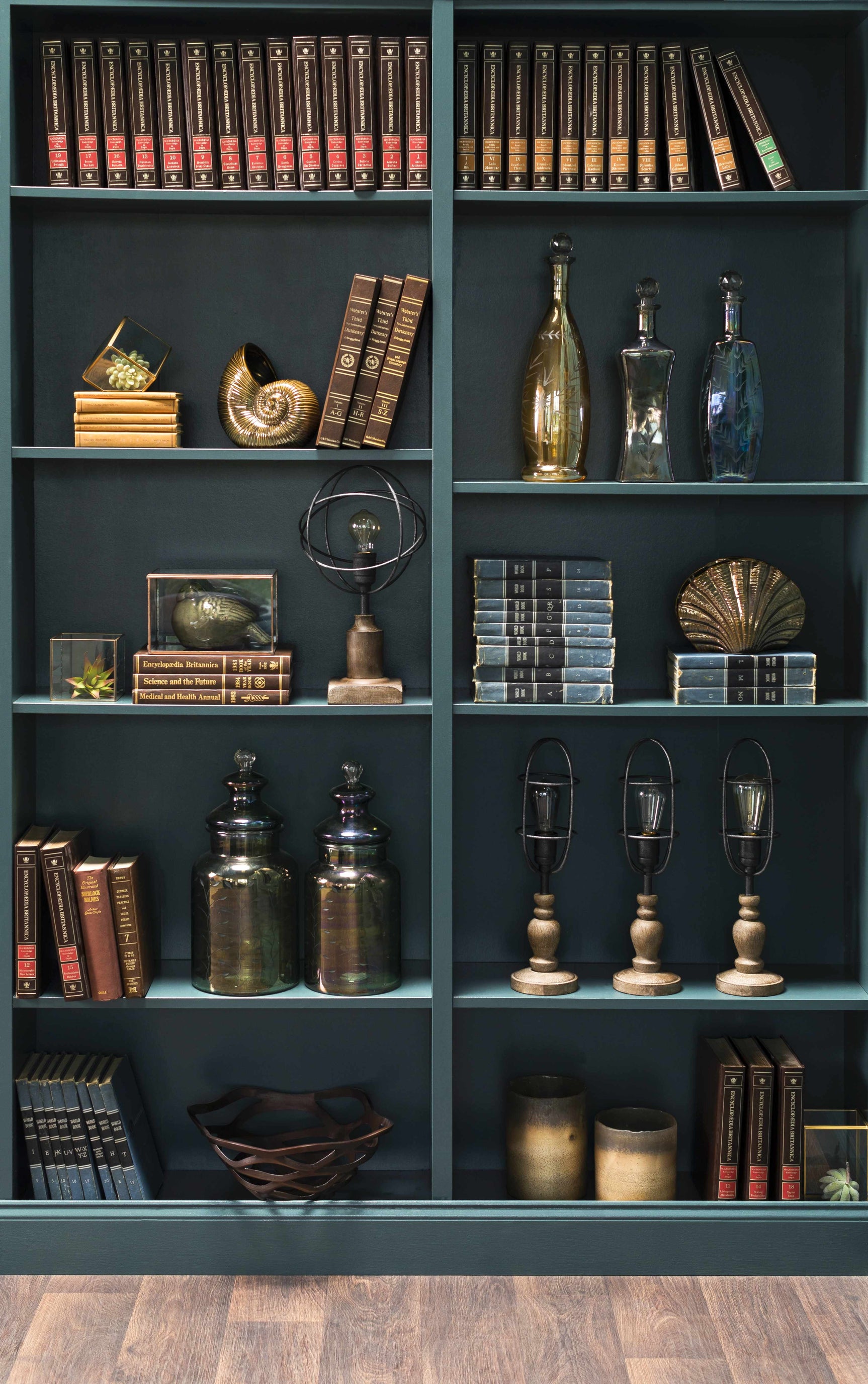 Stewartville Green Etched Glass Jar - Ornate Home