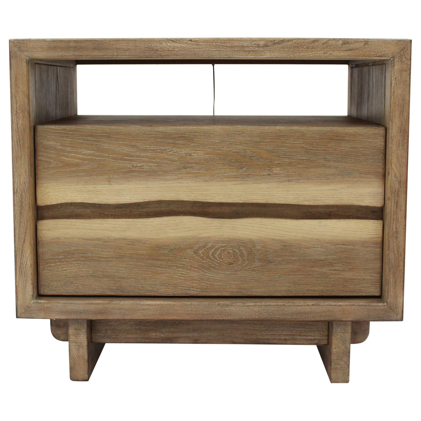 Stillwater Weathered Oak 2-drawer Nightstand - Ornate Home
