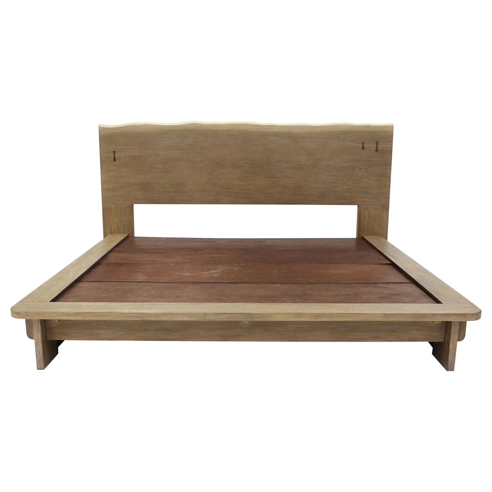Stillwater Weathered Oak Queen Platform Bed - Ornate Home