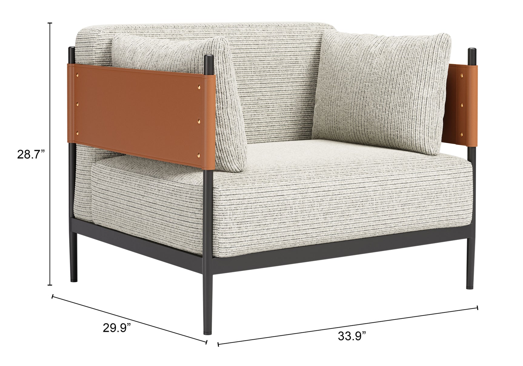 Stirbe Gray Armchair - Ornate Home