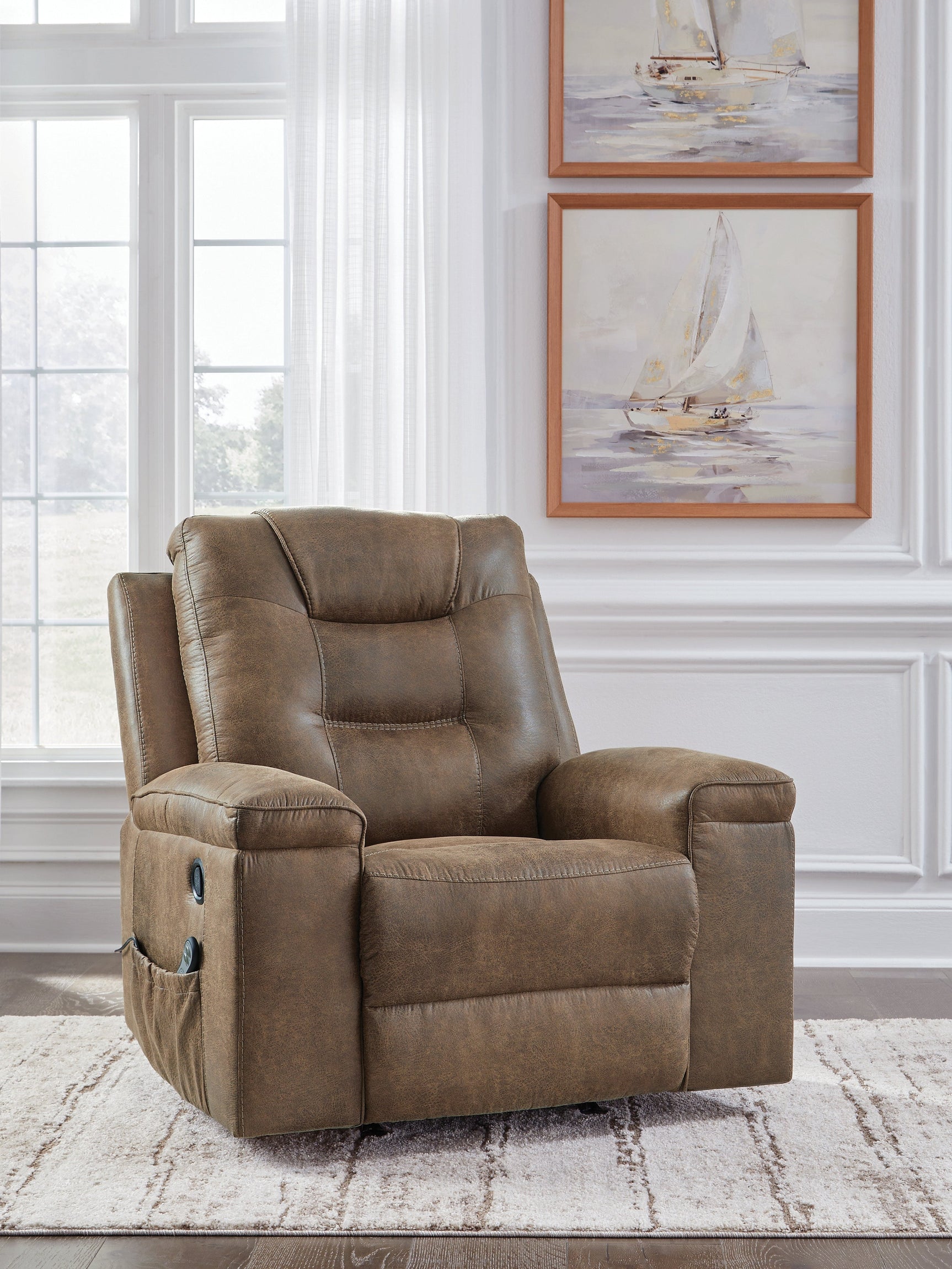 Stockworth Earth Recliner (Online Special Price) - Ornate Home