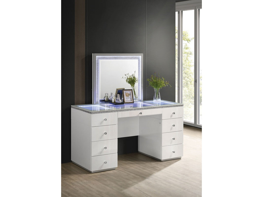 Stoholm White Vanity - Ornate Home