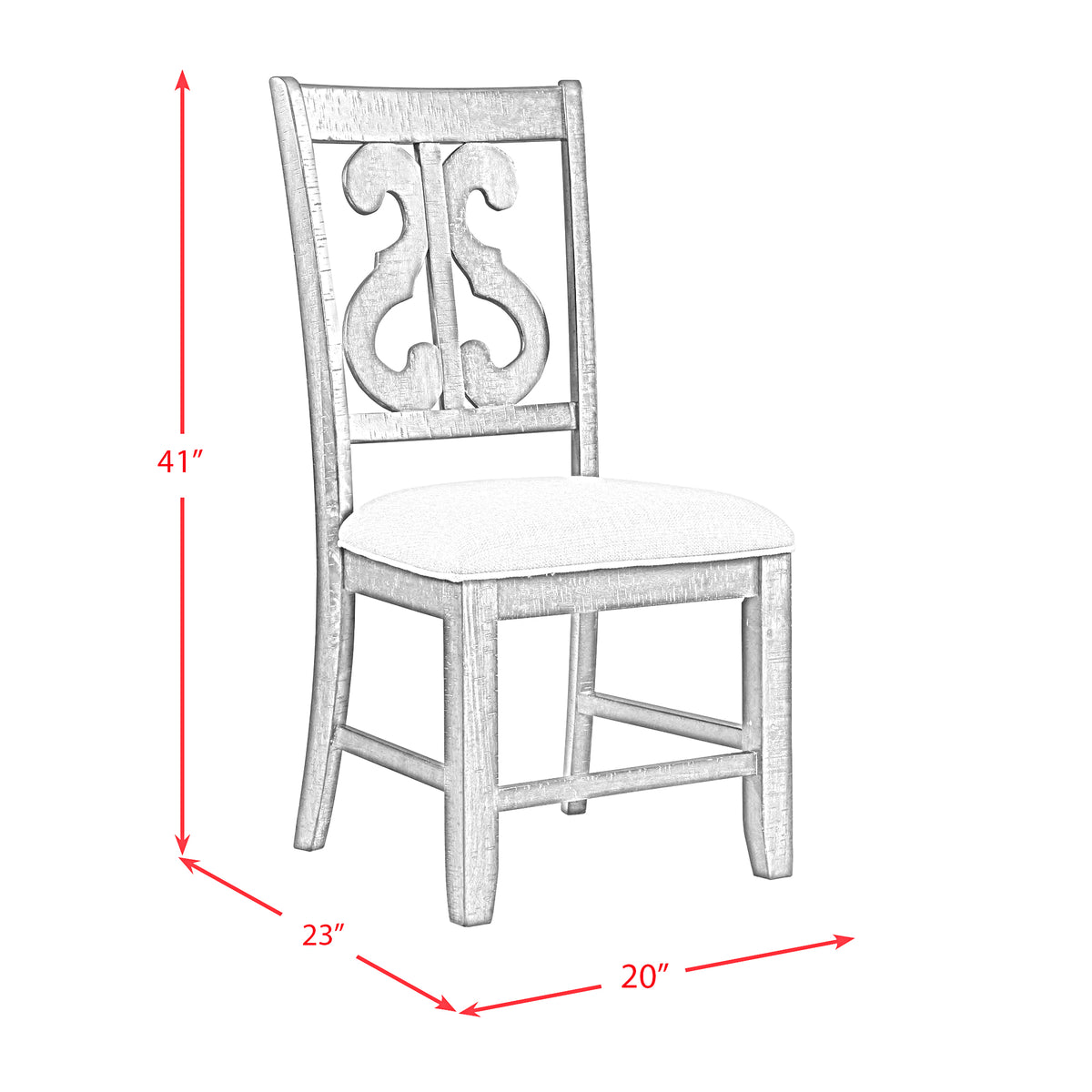 Stone Charcoal 6-Piece Dining Set - Ornate Home