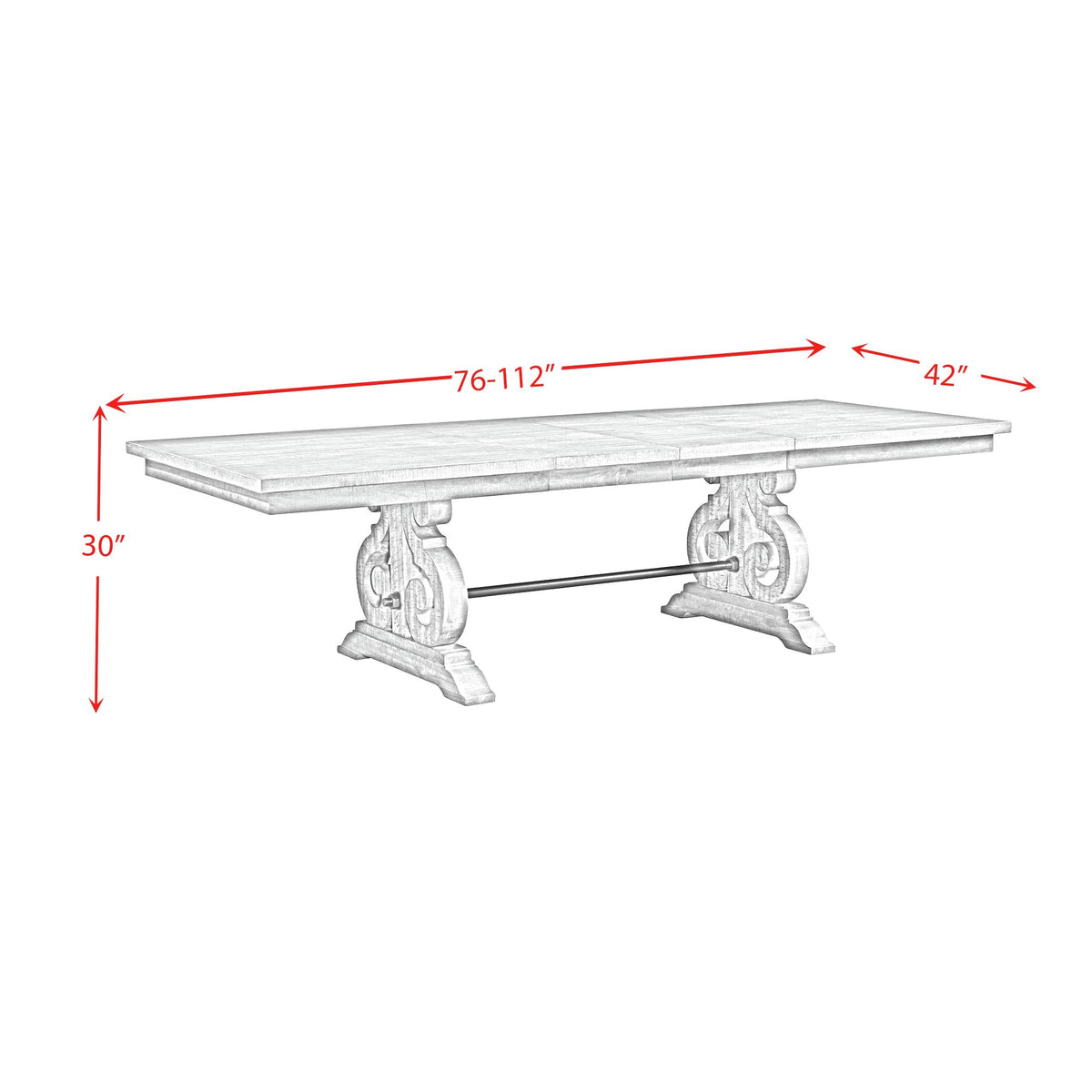 Stone Smokey Walnut Dining Table - Ornate Home