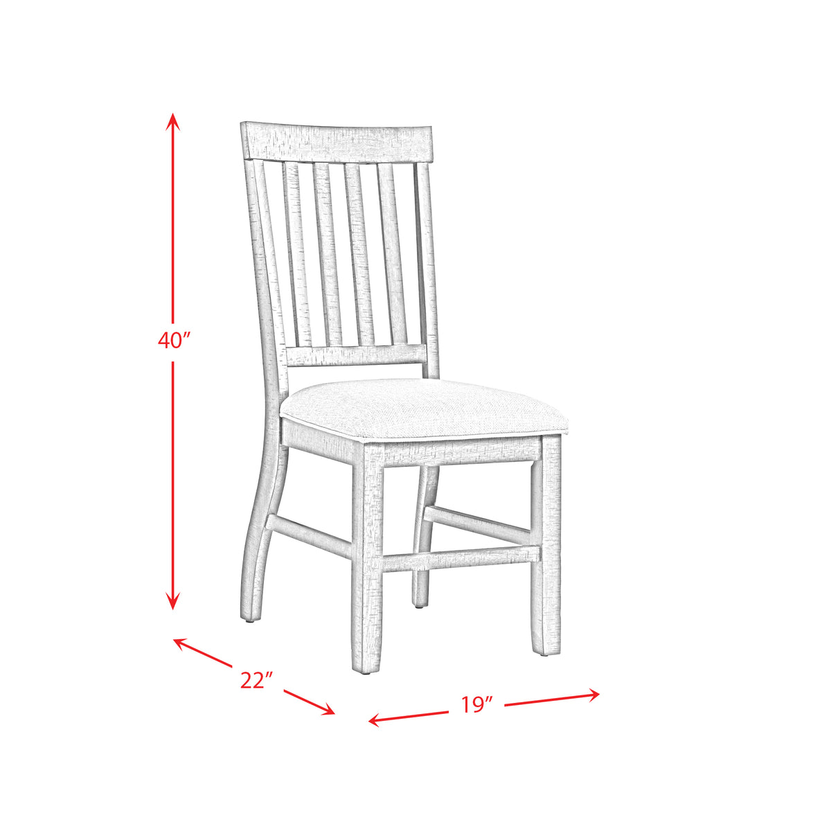 Stone Smokey Walnut Side Chair (Set of 2) - Ornate Home