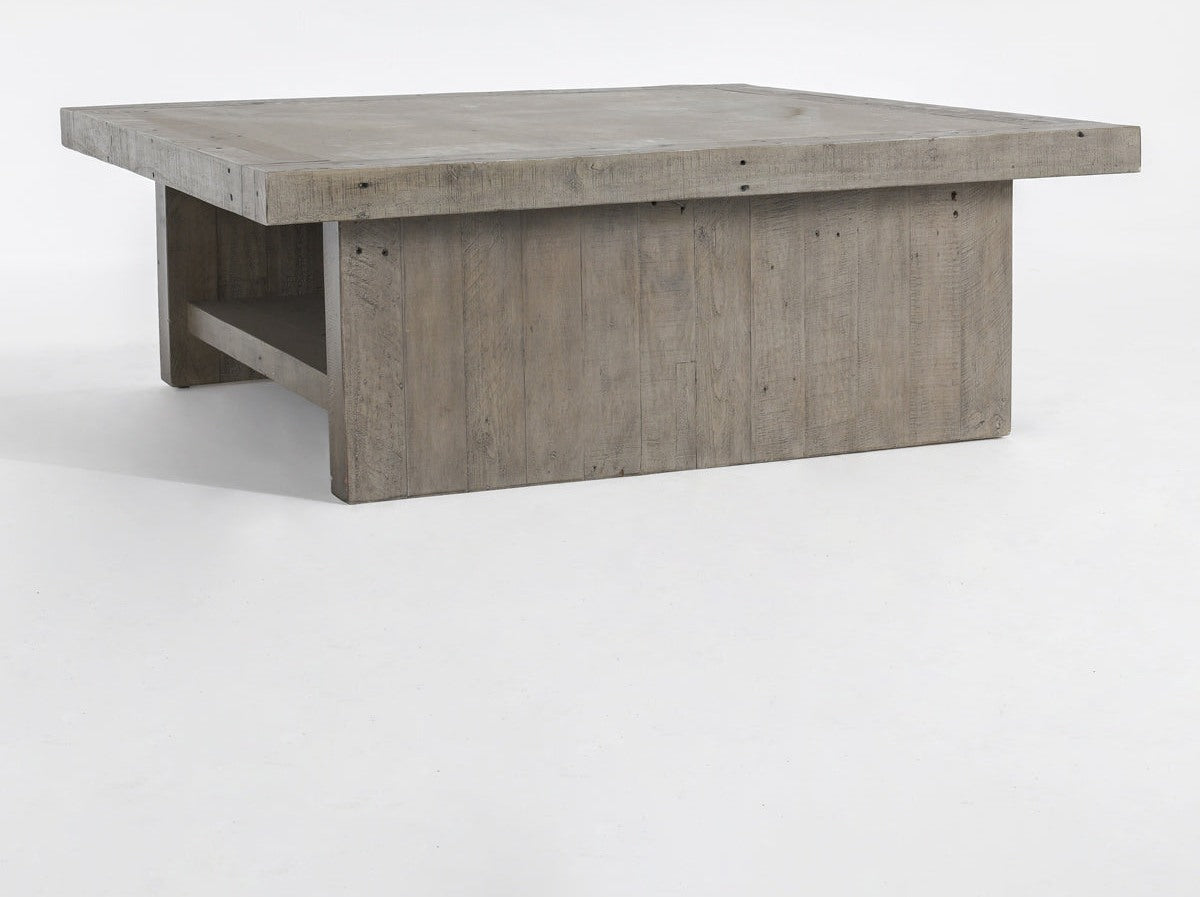 Stonebridge Distressed Gray/Weathered Cement Coffee Table - Ornate Home