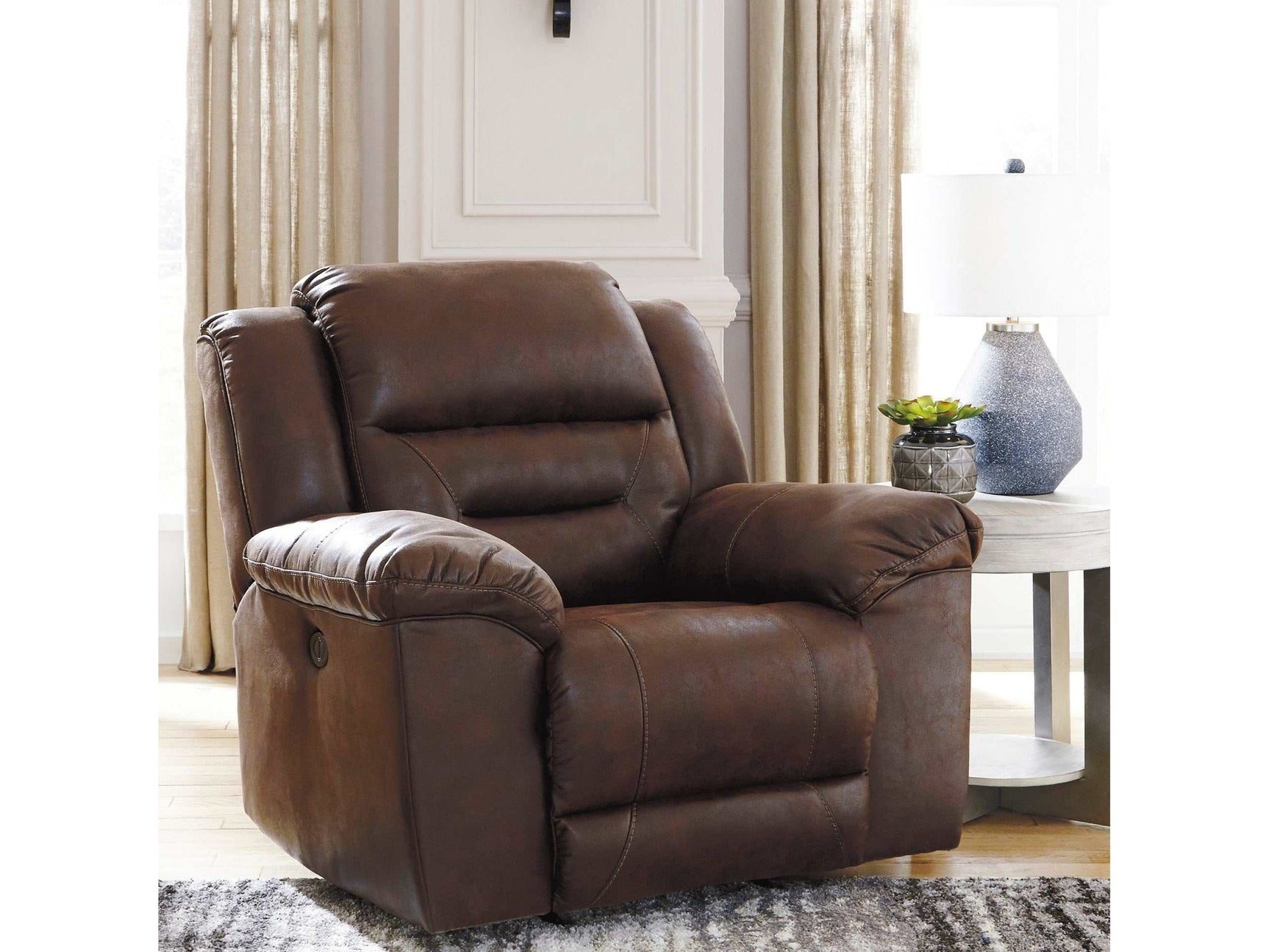 Stoneland Chocolate Power Rocker Recliner (Online Special Price) - Ornate Home