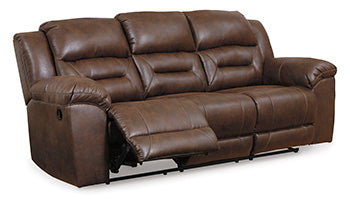 Stoneland Chocolate Reclining Sofa (Online Special Price) - Ornate Home