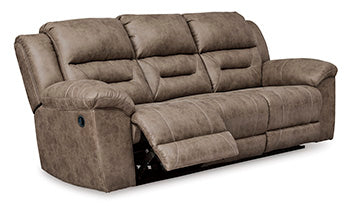 Stoneland Fossil Manual Reclining Sofa (Online Special Price) - Ornate Home