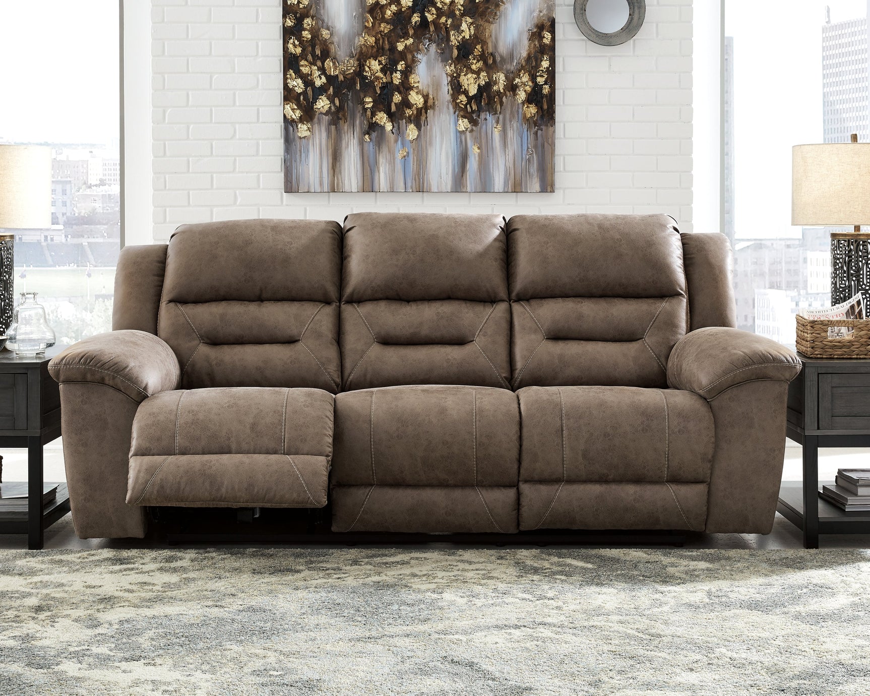 Stoneland Fossil Power Reclining Sofa, Loveseat and Recliner - Ornate Home