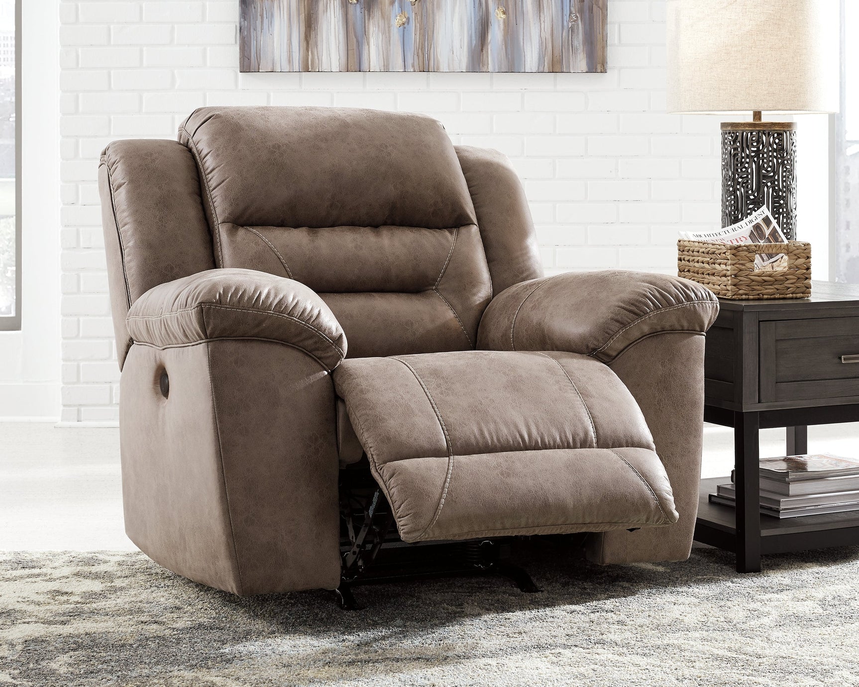 Stoneland Fossil Power Rocker Recliner - Ornate Home