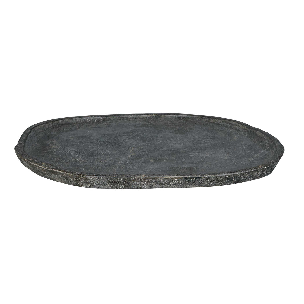 Stoneveil Gray Indoor-Outdoor Stone Tray - Ornate Home