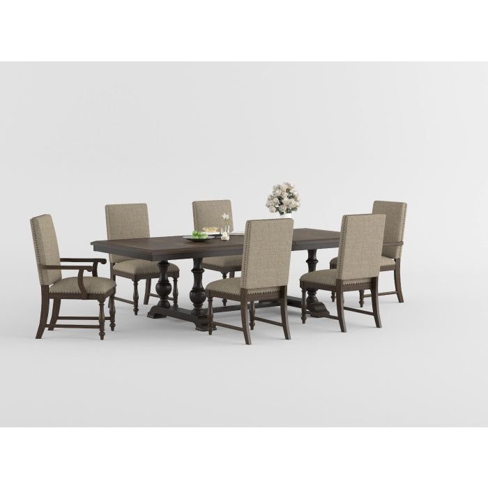 Stonington Brown And Charcoal Dining Table - Ornate Home