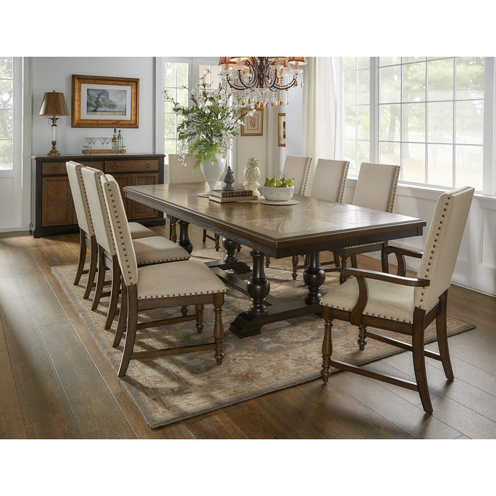 Stonington Brown And Charcoal Dining Table - Ornate Home