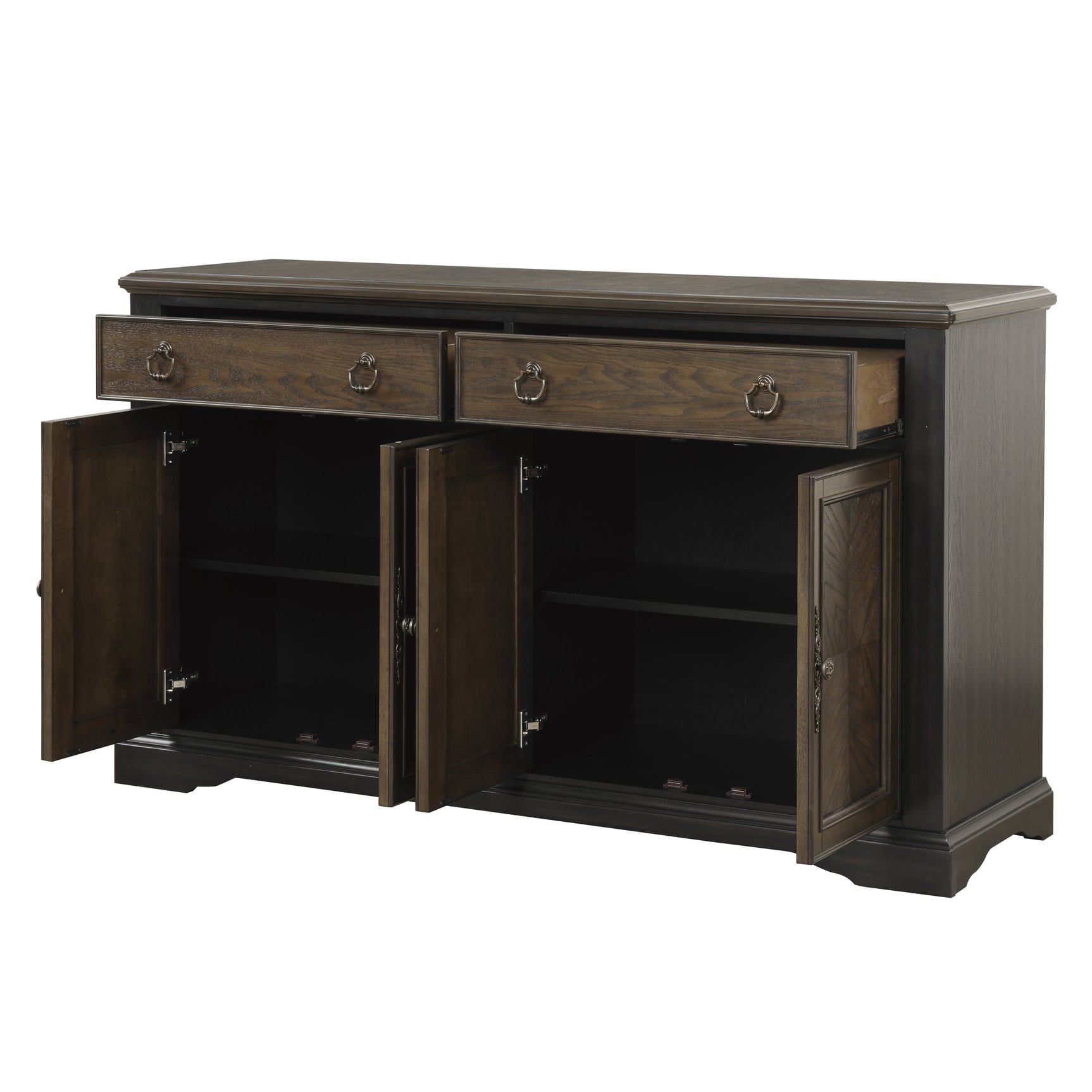 Stonington Brown Server - Ornate Home