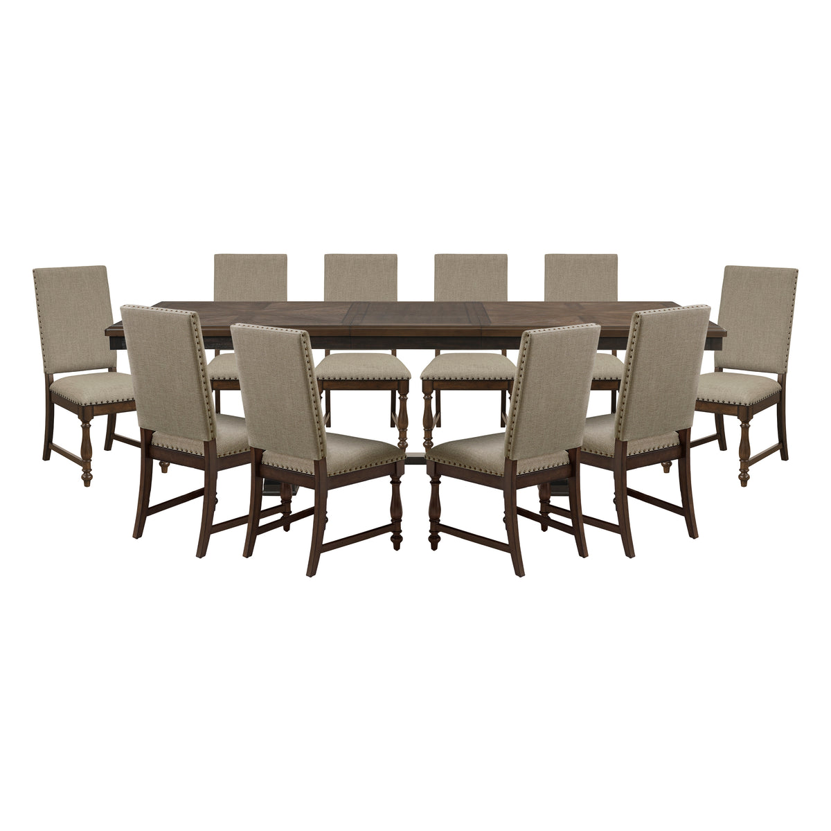 Stonington Gray 11pc Dining Set - Ornate Home