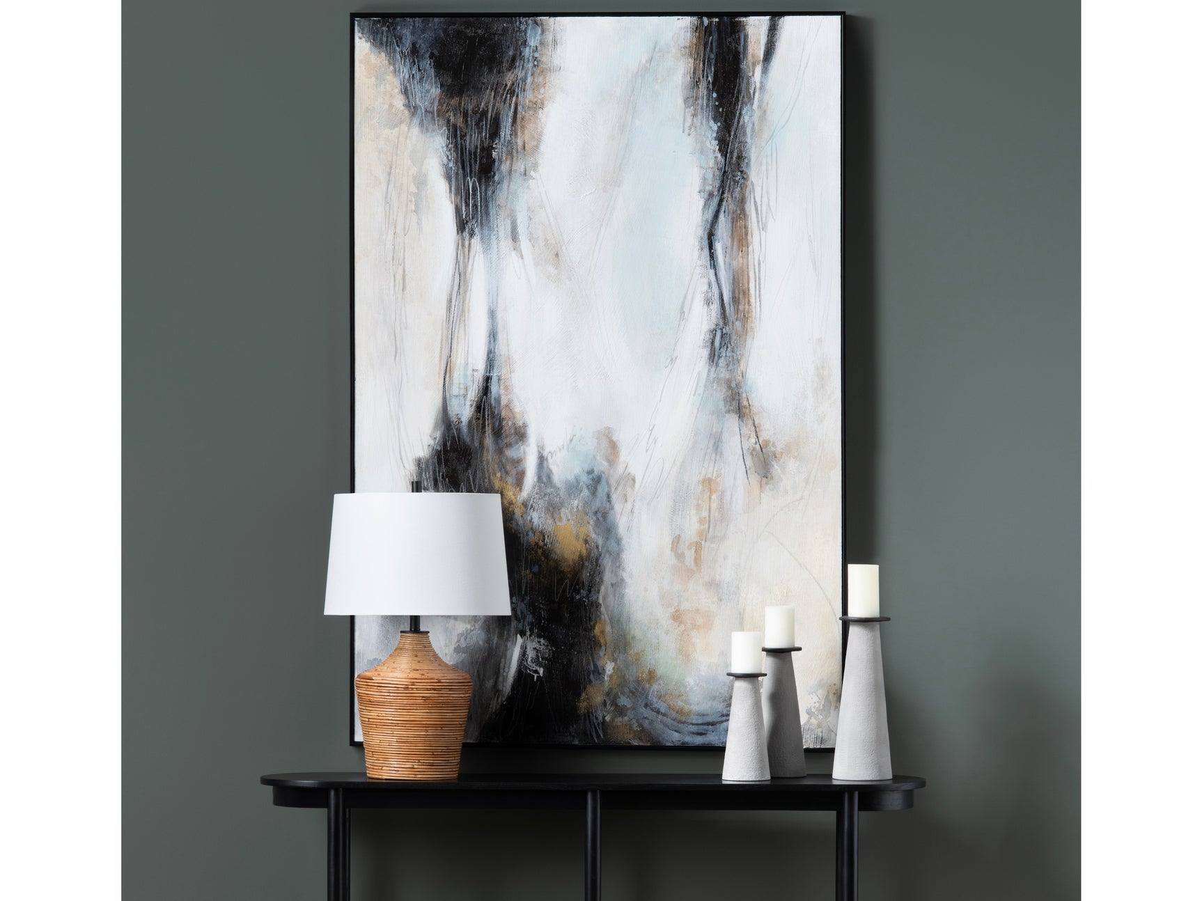 Stormy Days Black/Natural Canvas