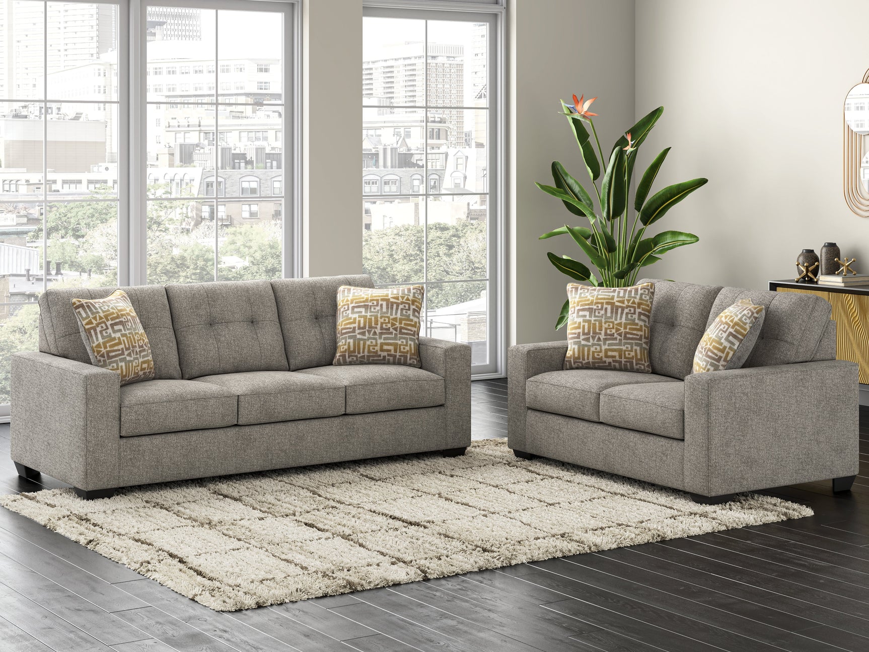 Storrow Iron Sofa and Loveseat - Ornate Home