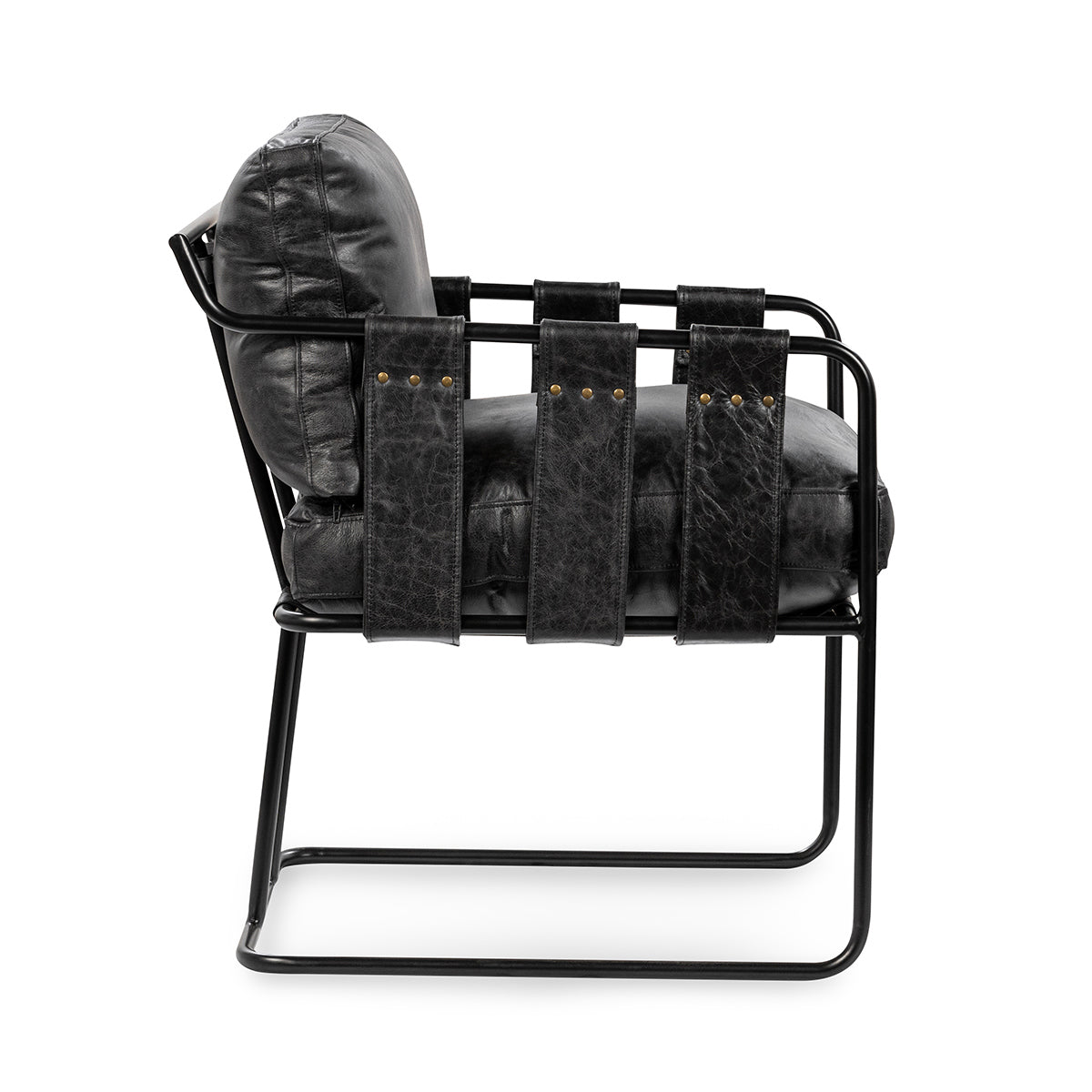 Strapling Onyx Black Dining Chair - Ornate Home