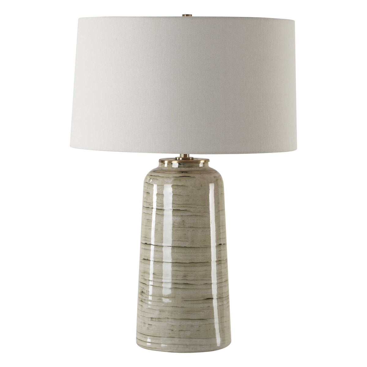 Strata Tan Glaze Table Lamp - Ornate Home
