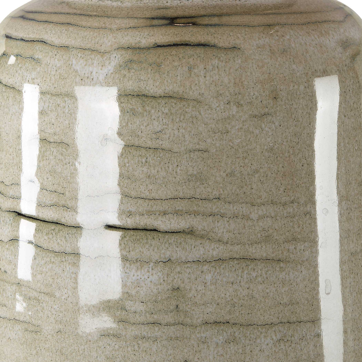 Strata Tan Glaze Table Lamp - Ornate Home