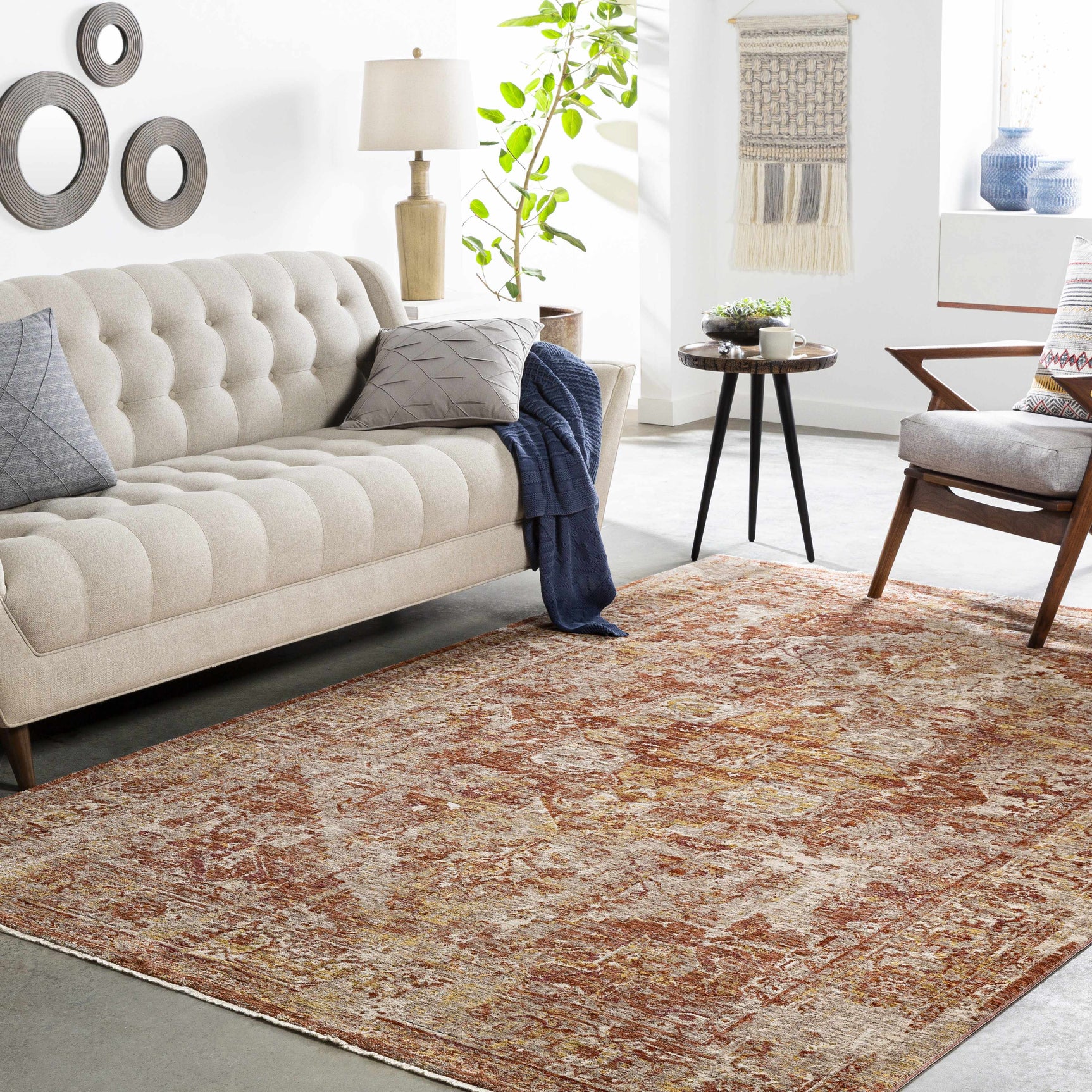 Strathbogie Traditional Red Area Rug - Ornate Home