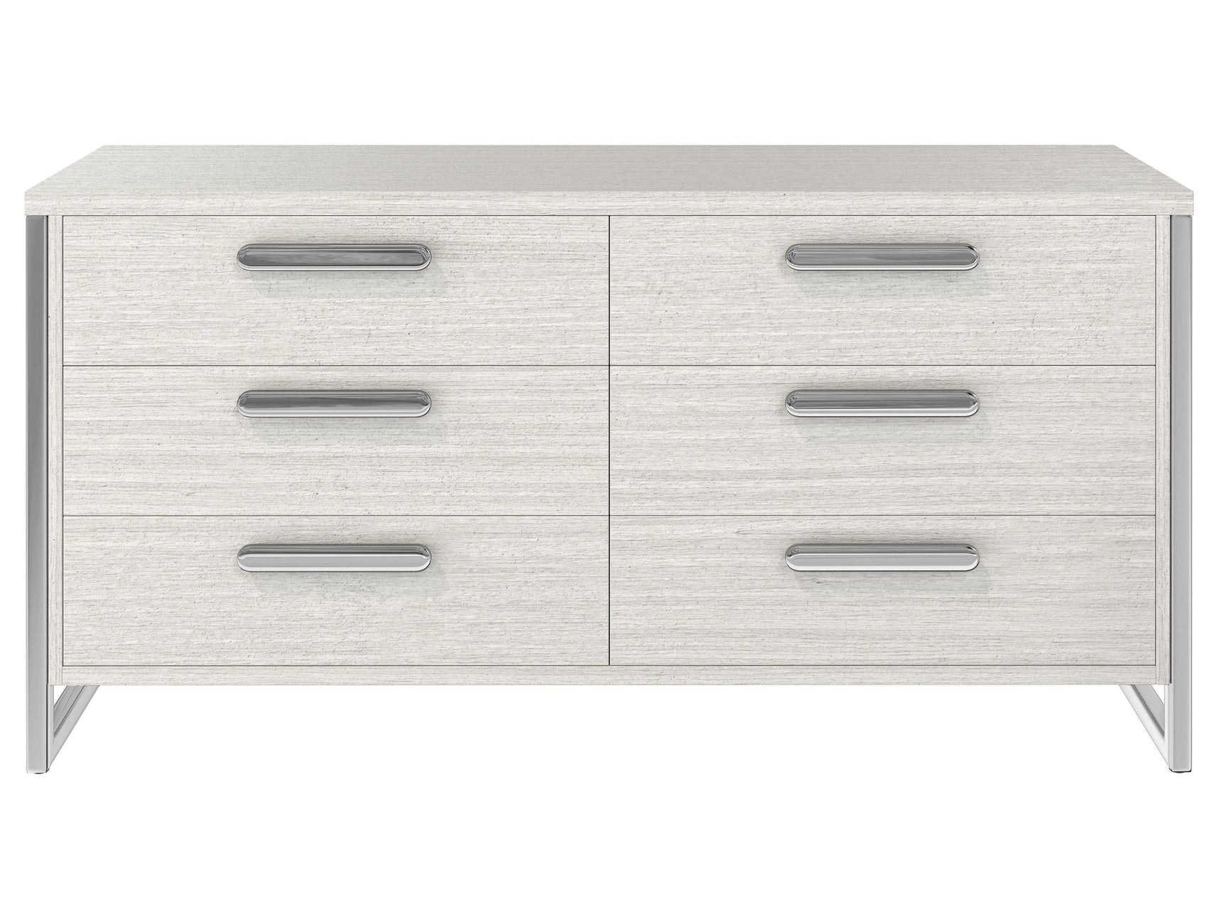 Stratum Polished Nickel/Mist Dresser - Ornate Home