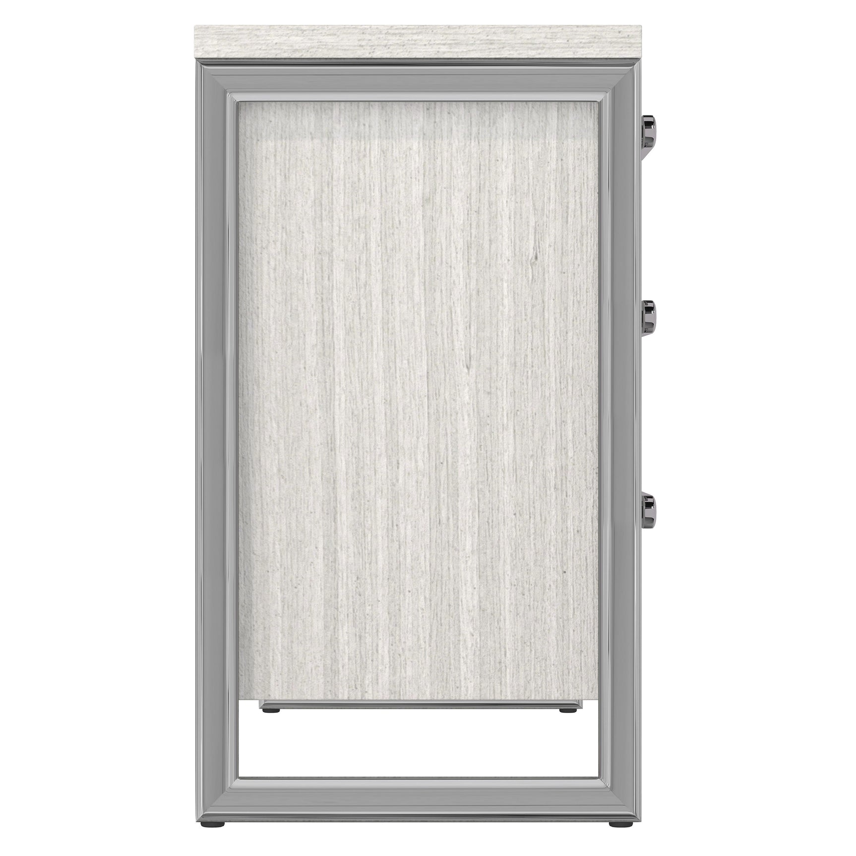 Stratum Polished Nickel/Mist Dresser - Ornate Home