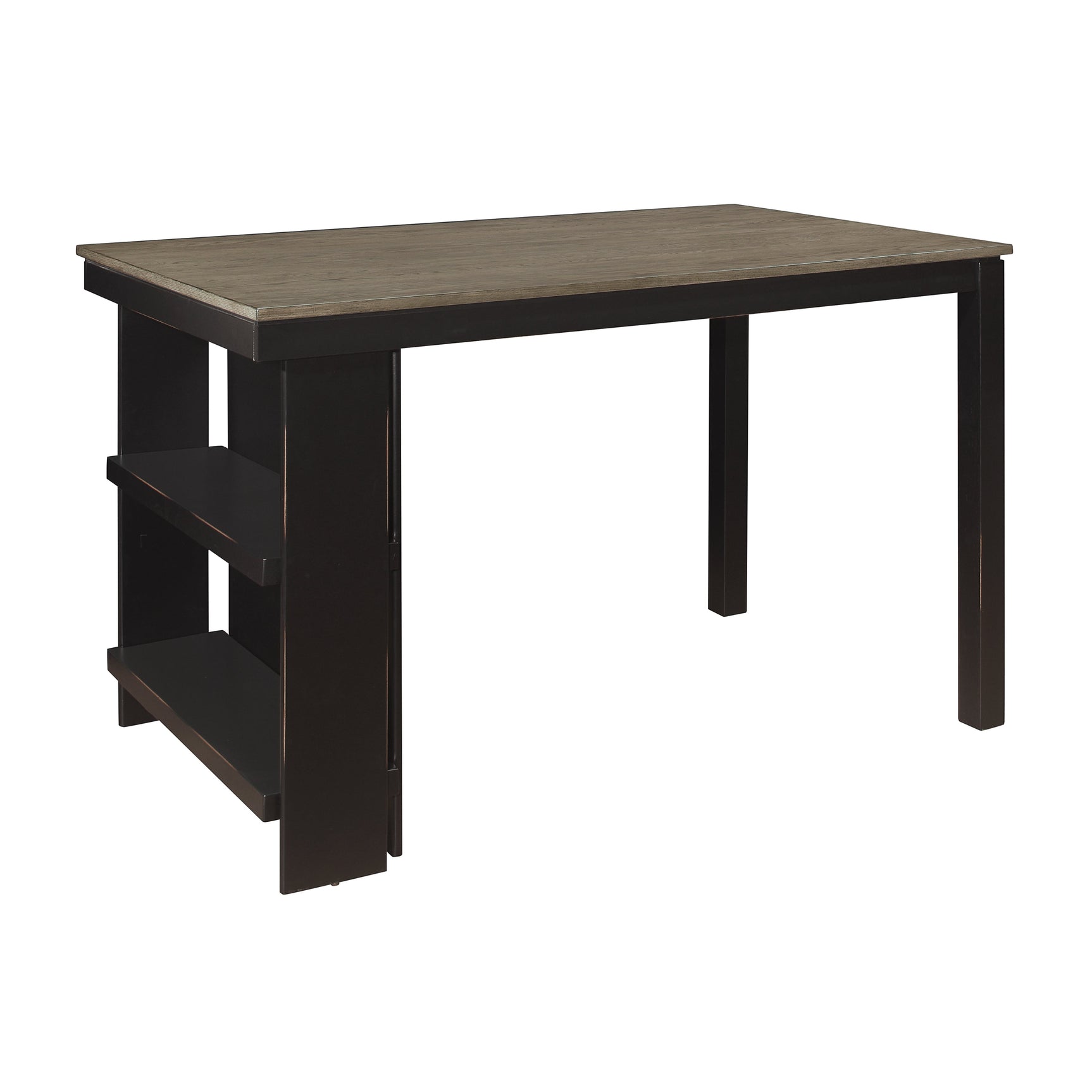 Stratus Gray/Black Counter Height Table - Ornate Home
