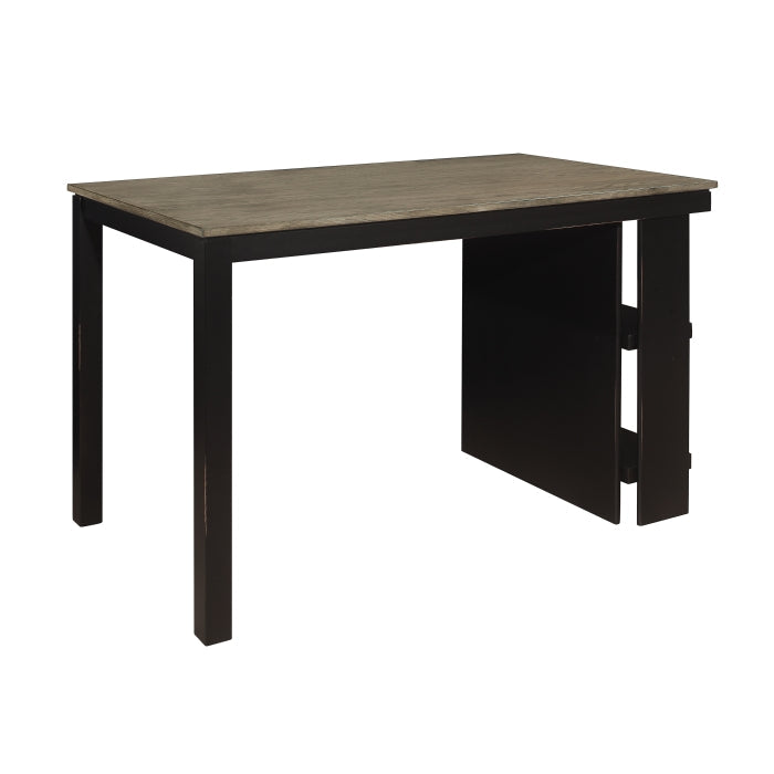 Stratus Gray/Black Counter Height Table - Ornate Home