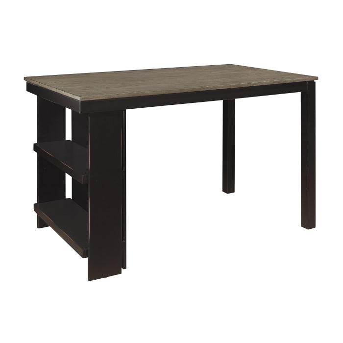 Stratus Gray/Black Counter Height Table - Ornate Home