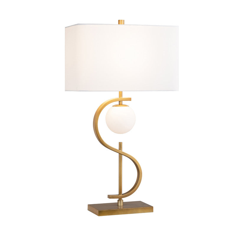 Streeter Gold/White Table Lamp - Ornate Home