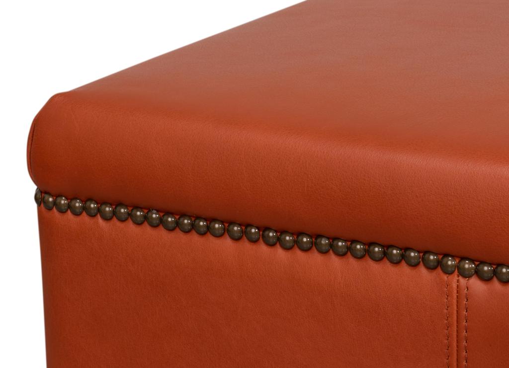 Streetman Hermes Brown Cocktail Ottoman - Ornate Home